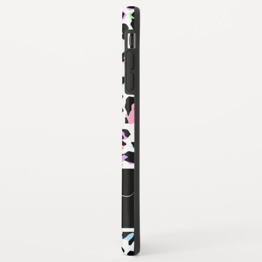 Monogram Dierenprint Leopard Girly Case-Mate iPhone Case (Achterkant/links)