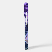 Monogram dierenprint luipaard paarse roze girly Case-Mate iPhone case (Achterkant / Links)