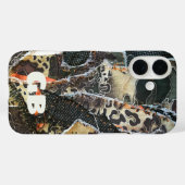 Monogram dierenprint luipaardpoten Case-Mate iPhone case (Achterkant (horizontaal))