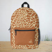 Monogram dierlijk Giraffe huidpatroon Bedrukte Rugzak