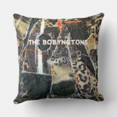 Monogram dierprint luipaard patchwork patroon  kussen (Achterkant)