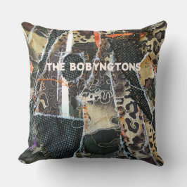 Monogram dierprint luipaard patchwork patroon  kussen