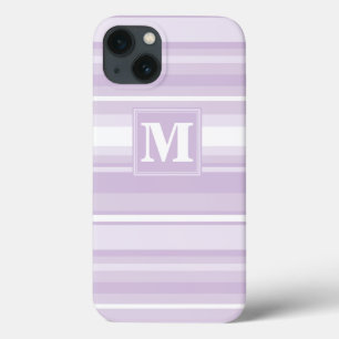 Monogram dikke paarse strepen Hoesje-Mate iPhone c Case-Mate iPhone Case