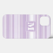 Monogram dikke paarse strepen Hoesje-Mate iPhone c Case-Mate iPhone Case (Achterkant (horizontaal))