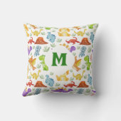 Monogram dinosaurus exclusief kussen (Achterkant)