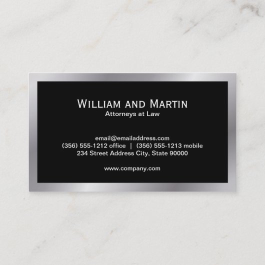 Monogram | Directeur Visitekaartje (Achterkant)