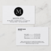 Monogram | Directeur Visitekaartje (Voorkant / Achterkant)