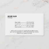 Monogram | Directeur Visitekaartje (Achterkant)