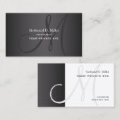 Monogram DIY gerookte as Visitekaartje (Voorkant / Achterkant)