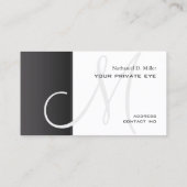 Monogram DIY gerookte as Visitekaartje (Achterkant)