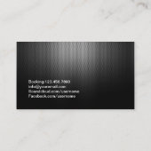 Monogram DJ Professional Steel Metallic Visitekaartje (Achterkant)