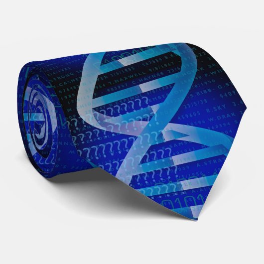 Monogram DNA ID Wetenschap Stropdas (Opgerold)