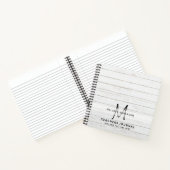 Monogram Docenten Bedankt Eind van het Jaar Cadeau Notitieboek (Binnen)