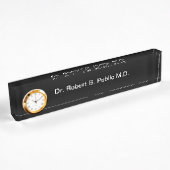 Monogram Doctor Desk Name Bord Naambordje