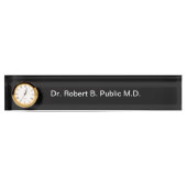 Monogram Doctor Desk Name Bord Naambordje (Voorkant)