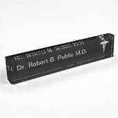 Monogram Doctor Desk Name Bord Naambordje