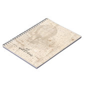 Monogram documentscript luchtschip notitieboek (Linkerzijde)