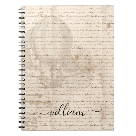 Monogram documentscript luchtschip notitieboek (Voorkant)