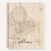 Monogram  documentscript luchtschip notitieboek (Voorkant)