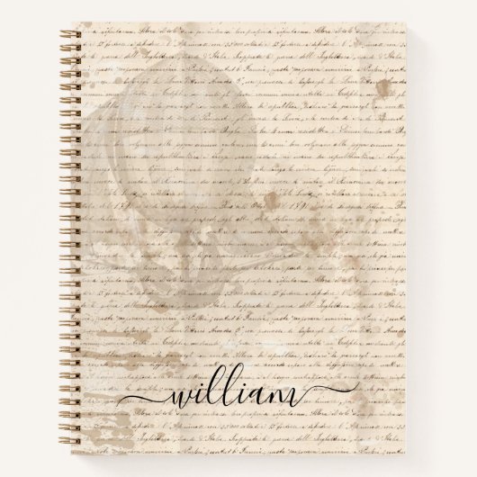 Monogram  documentscript luchtschip notitieboek (Voorkant)