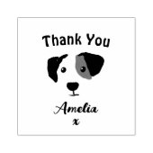 Monogram Dog Dank u Rubber Stamp Rubberstempel (Afrduk)