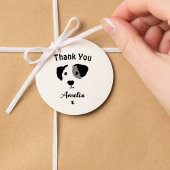 Monogram Dog Dank u Rubber Stamp Rubberstempel