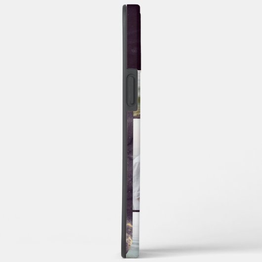 Monogram donker marmer 5 fotocollage Case-Mate iPhone case (Achterkant / Rechts)