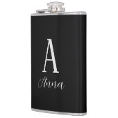 Monogram Donkere herfstfles Heupfles (Links)