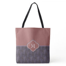 Monogram Donkere Paarse blauwaves