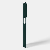 Monogram donkergroen stijlvol, modern minimalistis Case-Mate iPhone hoesje (Back / Right)