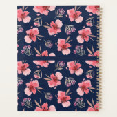 Monogram | Donkerroze Waterverf Planner (Achterkant)