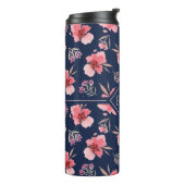 Monogram | Donkerroze Waterverf Thermosbeker (Gedraaid links)