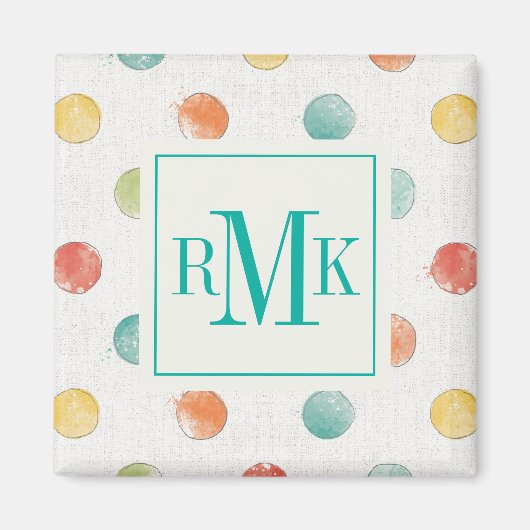 Monogram | Doordacht Butterflies-stap Magneet (Voorkant)