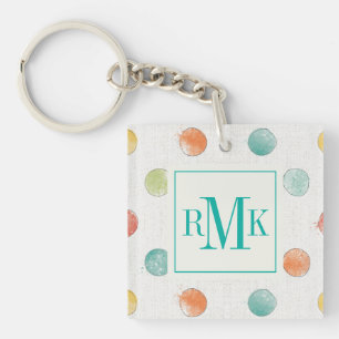 Monogram Doordacht Butterflies Stap Sleutelhanger