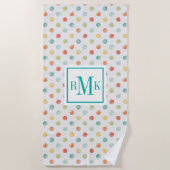 Monogram | Doordacht Butterflies Stap Strandlaken (Voorkant)