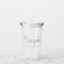 MONOGRAM DOTTED Tumbler Acryl Drinkbeker