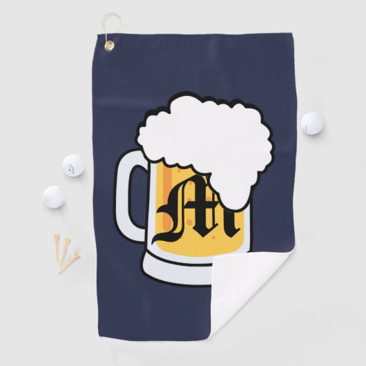 Monogram Draft Beer Mok Golfhanddoek (Insitu)