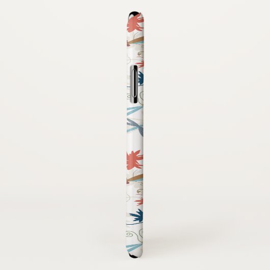 Monogram Dragonfly Pattern Case-Mate iPhone Case (Achterkant / rechts)