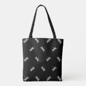 Monogram Dragonfly Zwart-wit Canvas tas (Achterkant)