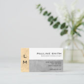 Monogram drie paneel visitekaartje (Staand voorkant)