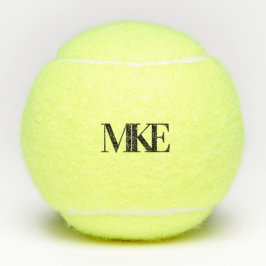 Monogram Drievoudige Initiaal Serif Tennisballen
