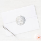  Monogram Driftwood Ronde Sticker (Envelop)