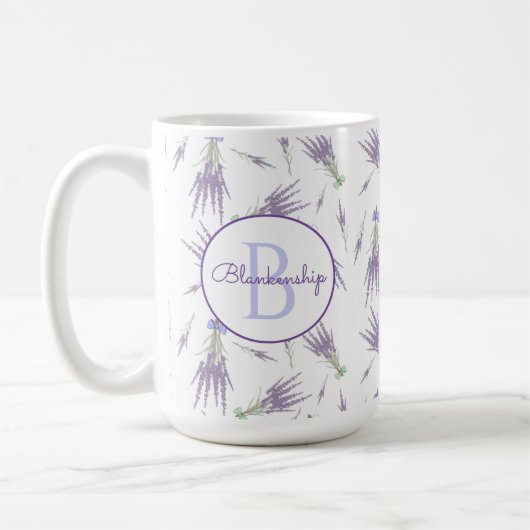 Monogram droge wasfluitjes koffiemok (Links)