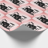 Monogram drum Roze omlooppapier instellen Cadeaupapier (Hoek)