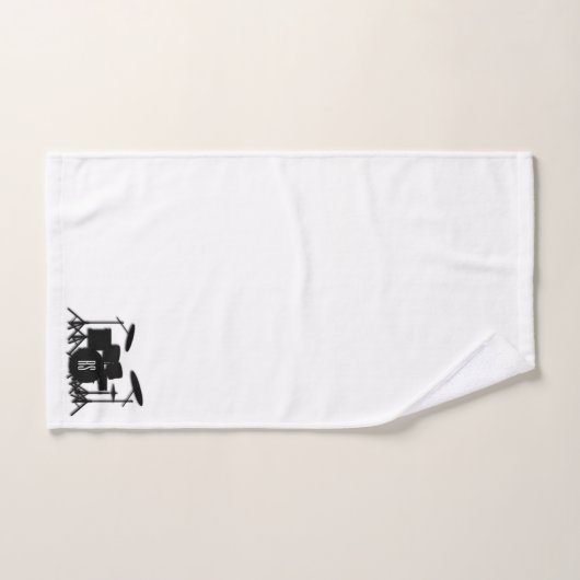 Monogram Drum Set Bad Handdoek (Handdoek)