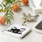 Monogram Drum Set Sleutelhanger (Zijkant)