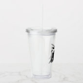 Monogram drum Silver Acryl Drinkbeker (Rechts)