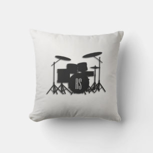 Monogram drum Silver Buitenkussen