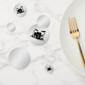 Monogram drum Silver Confetti (Groep)