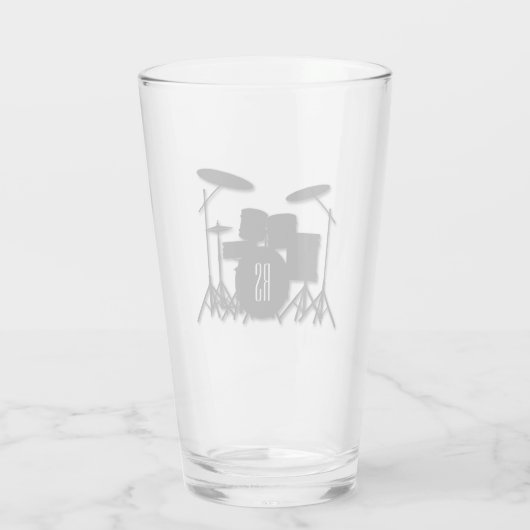 Monogram drum Silver Glas (Achterkant)